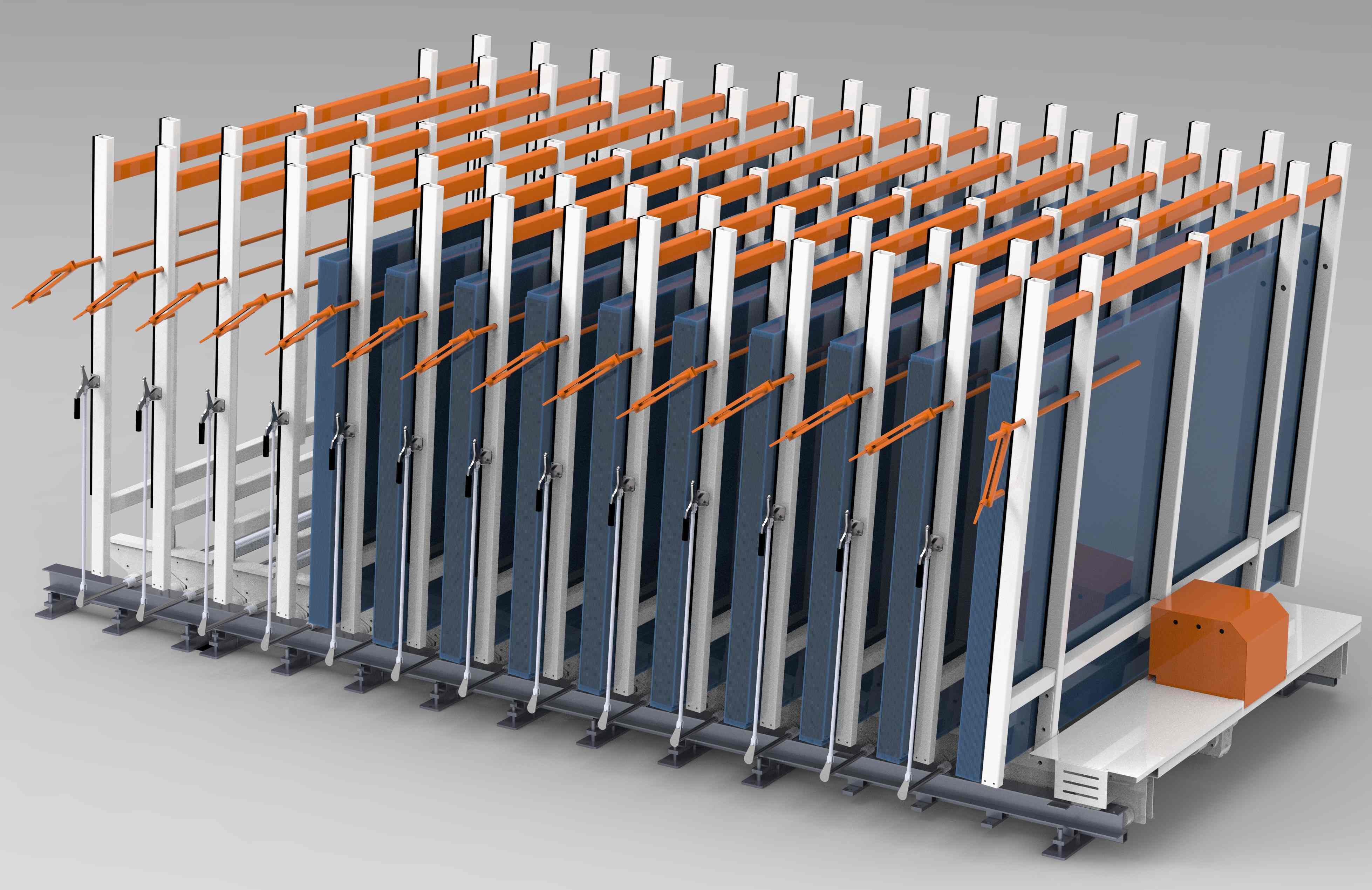 Electric Glass Sheet Storage Rack